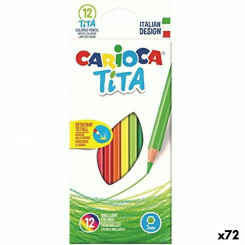 Pencil Set Carioca Tita Multicolour 12 Pieces Resin (72 Units)