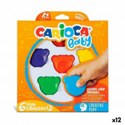 Цветные мелки Carioca Teddy Multicolour 6 шт. 12 шт.