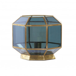 Laualamp DKD Home Decor Crystal Blue Golden 220 V Messing 50 W Modern (29 x 29 x 25 cm)
