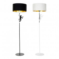 Floor Lamp DKD Home Decor 8424001827312 Black Golden Metal White Resin 220 V 50 W (44 x 44 x 166 cm) (2 Units)