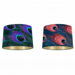 Lamp Shade DKD Home Decor Polyester (2 Units) (40 x 40 x 24 cm)