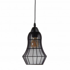 Ceiling Light Synthetic Fabric Black Metal