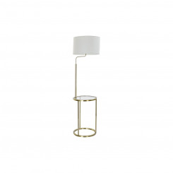Floor Lamp DKD Home Decor Golden Metal Polyester Linen White Glam (43,5 x 40 x 154 cm)