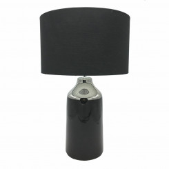 Desk lamp DKD Home Decor Black Polyester Silver Stoneware (32 x 32 x 52 cm)