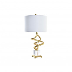 Настольная лампа DKD Home Decor Белый Золотой Смола Кристалл 50 Вт 220 В 38 x 38 x 75 см