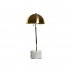 Настольная лампа DKD Home Decor 25 x 25 x 58 см Черный Золотой Металл Мрамор 220 В 50 Вт