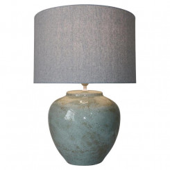 Table lamp DKD Home Decor Fabric Ceramic Gray (42 x 42 x 60 cm)