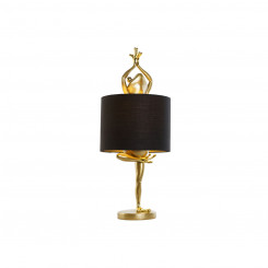 Настольная лампа Home ESPRIT Black Golden Resin 50 Вт 220 В 28 x 28 x 68 см (2 шт.)