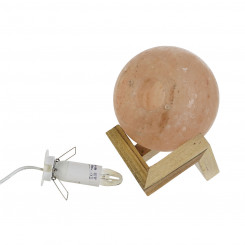 Настольная лампа DKD Home Decor Коричневый Розовый Соль Акация 15 Вт 220 В 15 x 15 x 20 см