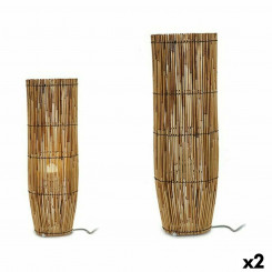 Floor lamp Natural Bamboo 21.5 x 62 x 21.5 cm (2 Units)