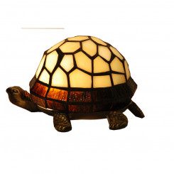 Table lamp Viro Tiffany Beige Zinc 60 W 14 x 12 x 21 cm Turtle
