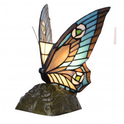 Настольная лампа Viro Tiffany Niebieski Zinc 60 Вт 23 x 25 x 23 см Butterfly