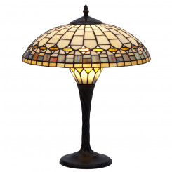 Table lamp Viro Quarz Amber Zinc 60 W 40 x 56 x 40 cm