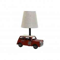 Table lamp Home ESPRIT White Red Linen Metal 20 x 14 x 27 cm