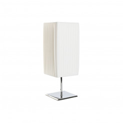 Table lamp Home ESPRIT White Silver Polyethylene Iron 50 W 220 V 15 x 15 x 43 cm