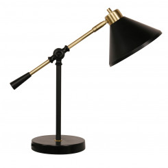 Настольная лампа DKD Home Decor Черный Золотой Металл (17,7 х 38 х 40,6 см)