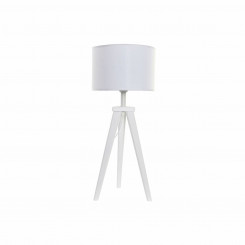 Настольная лампа DKD Home Decor Белый Полиэстер Дерево 220 В 50 Вт (30 x 30 x 72 см)
