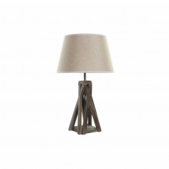 Настольная лампа DKD Home Decor Дерево Хлопок Темно-коричневый (35 х 35 х 56 см)