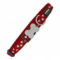 Dog collar Red Dingo Style Red Stars (2 x 31-47 cm)