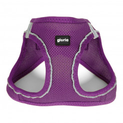 Dog Harness Gloria Air Mesh Trek Star Adjustable Purple Size L (33,4-35 cm)