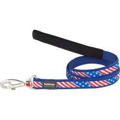 Поводок для собаки Красный Динго Флаг США 1,2 м Синий 1,2 х 120 см