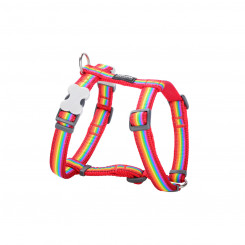Шлейка для собаки Red Dingo Rainbow 25-39 см Разноцветный