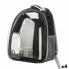 Pet Backpack Black Transparent 33 x 12 x 42 cm