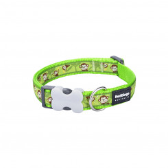 Dog collar Red Dingo STYLE MONKEY LIME GREEN 15 mm x 24-36 cm