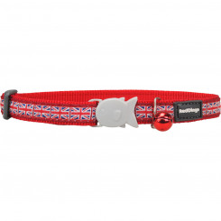 Dog collar Red Dingo STYLE UNION JACK FLAG 41-63 cm