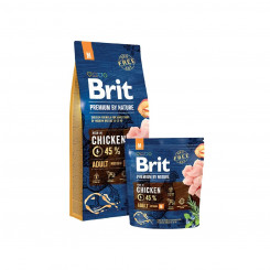 Фураж Brit Premium by Nature Medium Для взрослых Яблоко Курица Кукуруза 15 kg
