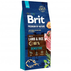 Fodder Brit Premium by Nature Sensitive Adult Lamb Rice 15 kg