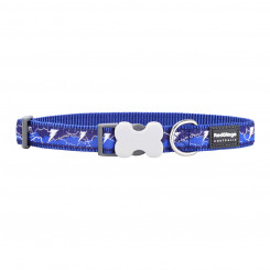 Dog collar Red Dingo STYLE LIGHTNING Sea blue 31-47 cm