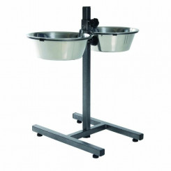 Dog feeder Trixie 24922 Double 2.8 L Ø 24 cm Stainless steel