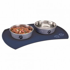 Dog feeder Trixie 24568 Blue Silicone Silicon
