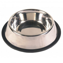 Animal feed Trixie 24855 Bowl Black Black and white Stainless steel 2.8 L