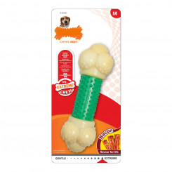 Жевательная игрушка для собак Nylabone Extreme Chew двойного действия с беконом мятно-зеленая резина 2-в-1, размер XL, нейлон