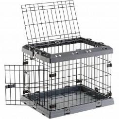 Клетка для перевозки домашних животных Ferplast Superior 60 Black Grey Пластиковая масса 50 x 47 x 62 см