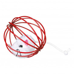 Toys Trixie Mouse in a Wire Ball Multicolored Polyester