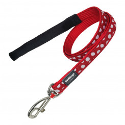 Dog leash Red Dingo Red Dots (1.5 x 120 cm)