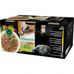 Cat food Sheba Nature's Collection Salmon Pink Liver Birds 400 g