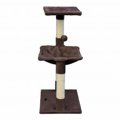 Scratching post for cats Gloria 36 x 50 x 83 cm Brown Wood Steel Sisal