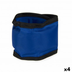 Koera kaelarihm Sinine Must PVC Geel 6,3 x 1 x 30 cm Jahuti (4 Ühikut)
