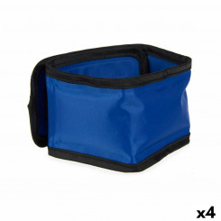 Dog Collar Blue Black PVC Gel 6.5 x 1 x 45 cm Cooler (4 Units)