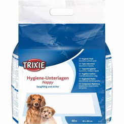 Absorbent pads for puppies Trixie Puppy Nappy 40 x 60 cm White 50 Units