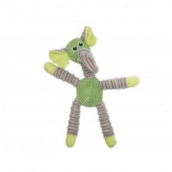 Dog toy Green Gray Elephant 32 x 40 x 18 cm Soft toy with sound
