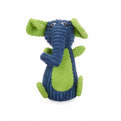 Dog toy Blue Green Elephant 28 x 14 x 17 cm Soft toy with sound