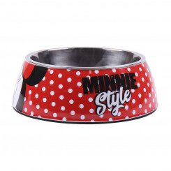 Dog Feeder Minnie Mouse 760 ml Melamin Metal Multicolour