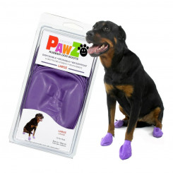 Ботинки Pawz Dog 12 шт. Фиолетовые, размер L