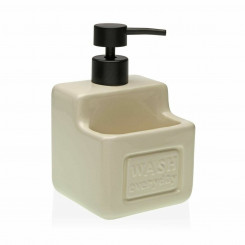 Дозатор мыла 2-в-1 для кухонной мойки Versa Бежевый Керамика ABS (10 x 19 x 10 см)