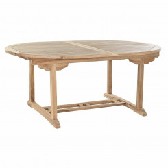 Dining Table DKD Home Decor Brown Extendable Teak (180 x 120 x 75 cm)